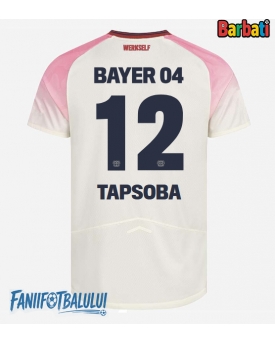 Bayer Leverkusen Edmond Tapsoba #12 Tricou Fotbal Replică 2025-26 Barbati Deplasare